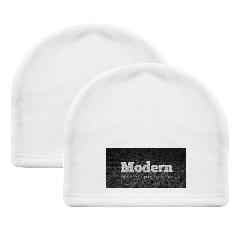 Sublimation Blank Double-Sided Polar Fleece Beanie - Cozy Thermal Winter Hat for Custom Heat Transfer Printing