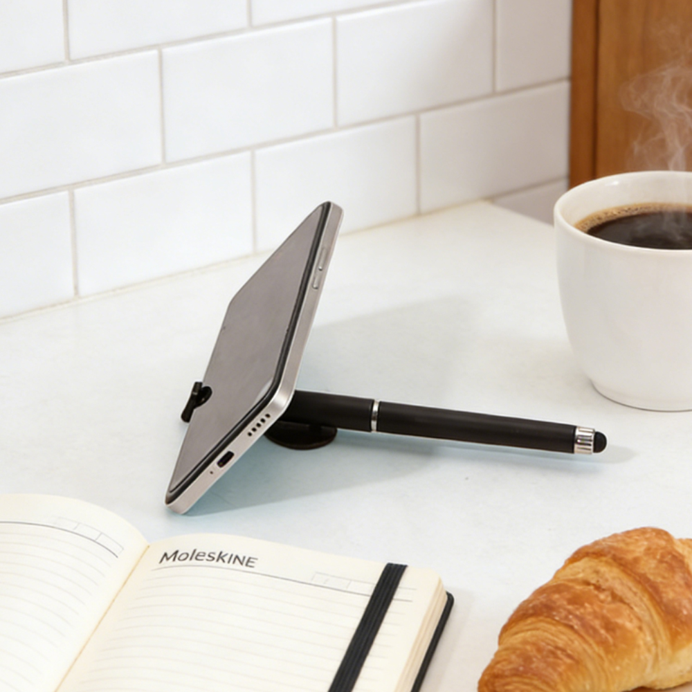 Sublimation Blank 3-in-1 Pen with Phone Stand - Customizable Gel Ink Pen & Stylus for Heat Transfer Printing