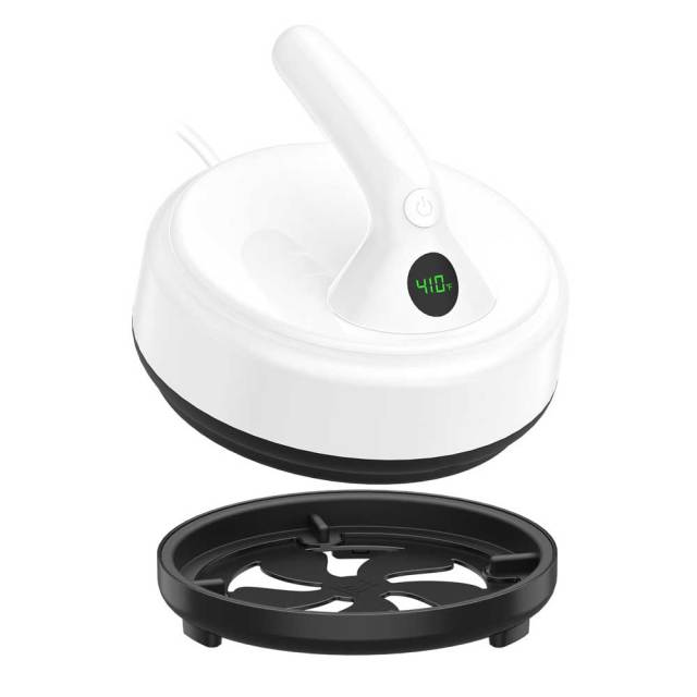 Portable Round Mini Heat Press Machine - 300W Fast Heating with 4 Temperature Modes for DIY Sublimation Projects