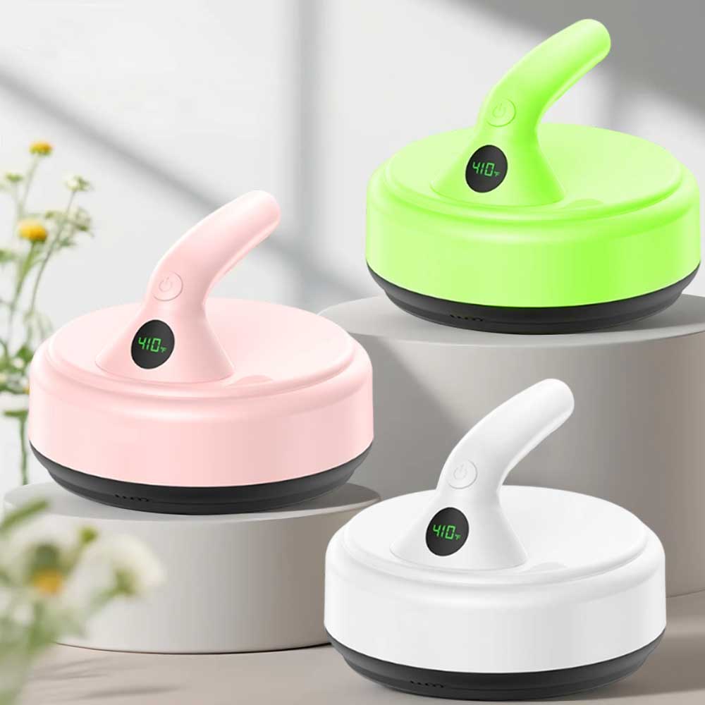 Portable Round Mini Heat Press Machine - 300W Fast Heating with 4 Temperature Modes for DIY Sublimation Projects