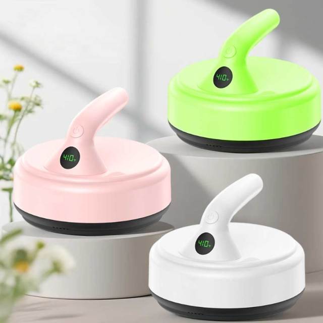 Portable Round Mini Heat Press Machine - 300W Fast Heating with 4 Temperature Modes for DIY Sublimation Projects