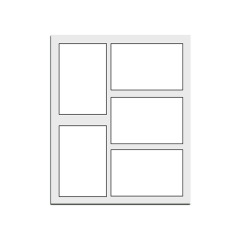 Sublimation Blank Acrylic Magnetic Photo Frame - Dual Use Fridge Magnet & Tabletop Display with Multi-Photo Layouts