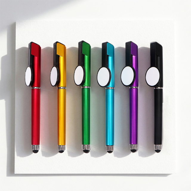 Sublimation Blank 3-in-1 Pen with Phone Stand - Customizable Gel Ink Pen & Stylus for Heat Transfer Printing