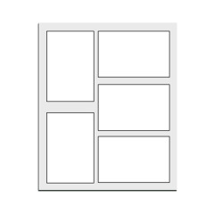 Sublimation Blank Acrylic Magnetic Photo Frame - Dual Use Fridge Magnet & Tabletop Display with Multi-Photo Layouts