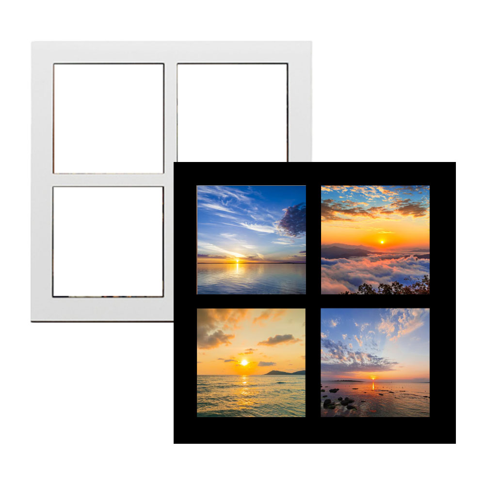 Sublimation Blank Acrylic Magnetic Photo Frame - Dual Use Fridge Magnet & Tabletop Display with Multi-Photo Layouts