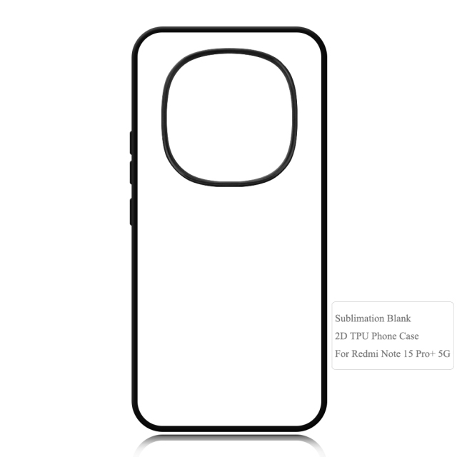 Sublimation Phone Cases for Redmi Note 15 Pro Plus,Note 15,Note 13,Note 14 Heat Transfer 2D TPU Phone Back Cover With Aluminum Sheet For DIY Customization