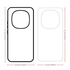 Sublimation Phone Cases for Redmi Note 15 Pro Plus,Note 15,Note 13,Note 14 Heat Transfer 2D TPU Phone Back Cover With Aluminum Sheet For DIY Customization