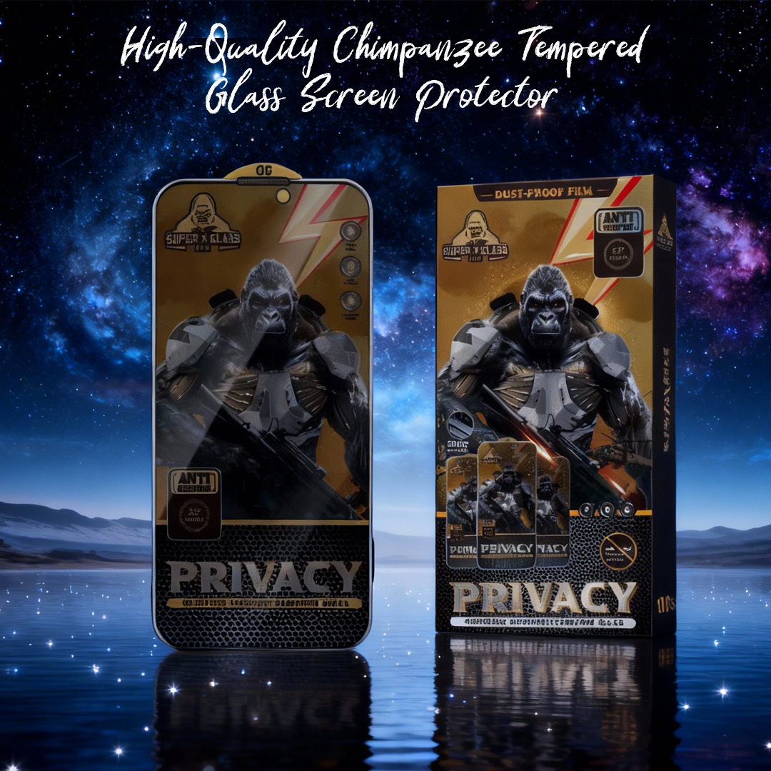 Gorilla High Quality Black Edge Tempered Glass Screen Protector - Multiple Styles for Anti-Blue Light/Privacy/Anti-Glare
