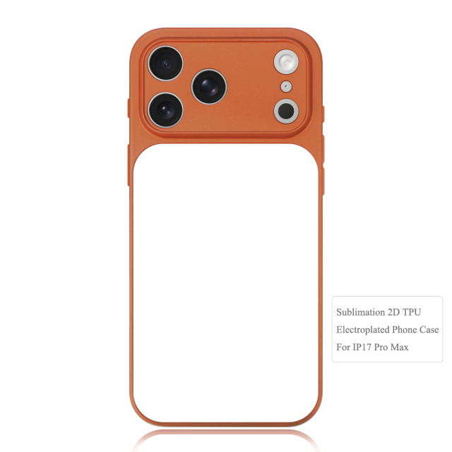 Sublimation Blank 2D TPU Electroplated Phone Case for iPhone 17 Series - Customizable Protective Cover