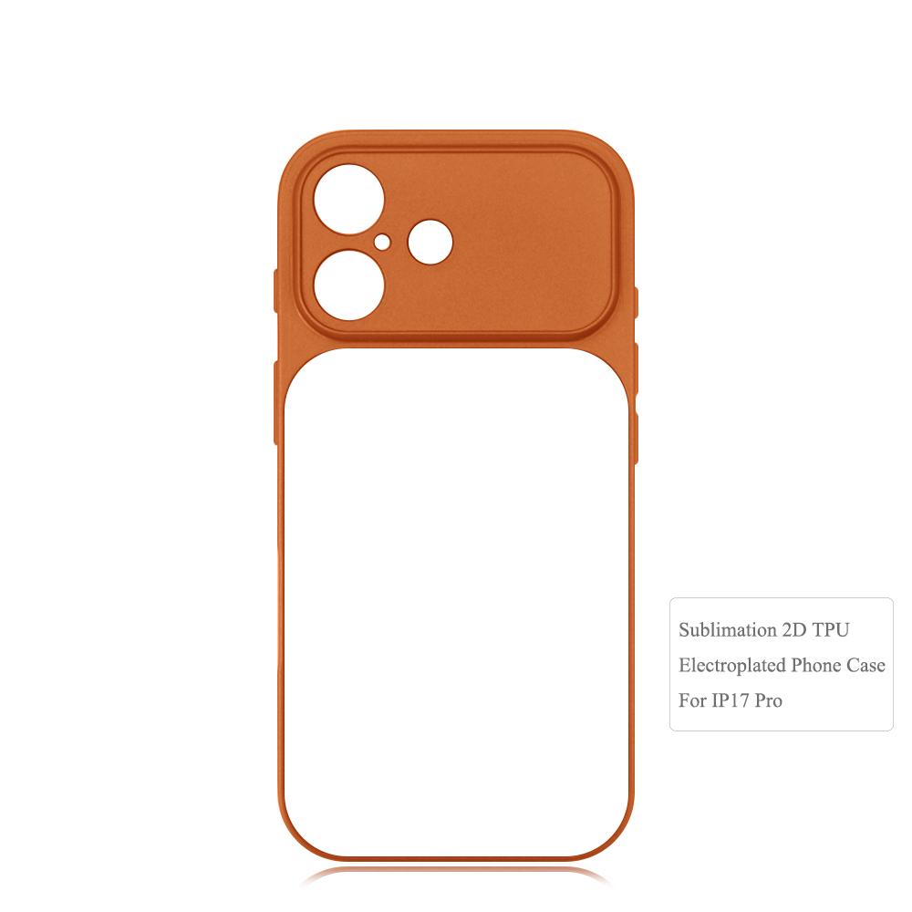Sublimation Blank 2D TPU Electroplated Color Phone Case for iPhone 17 Series - Customizable Protective Cover