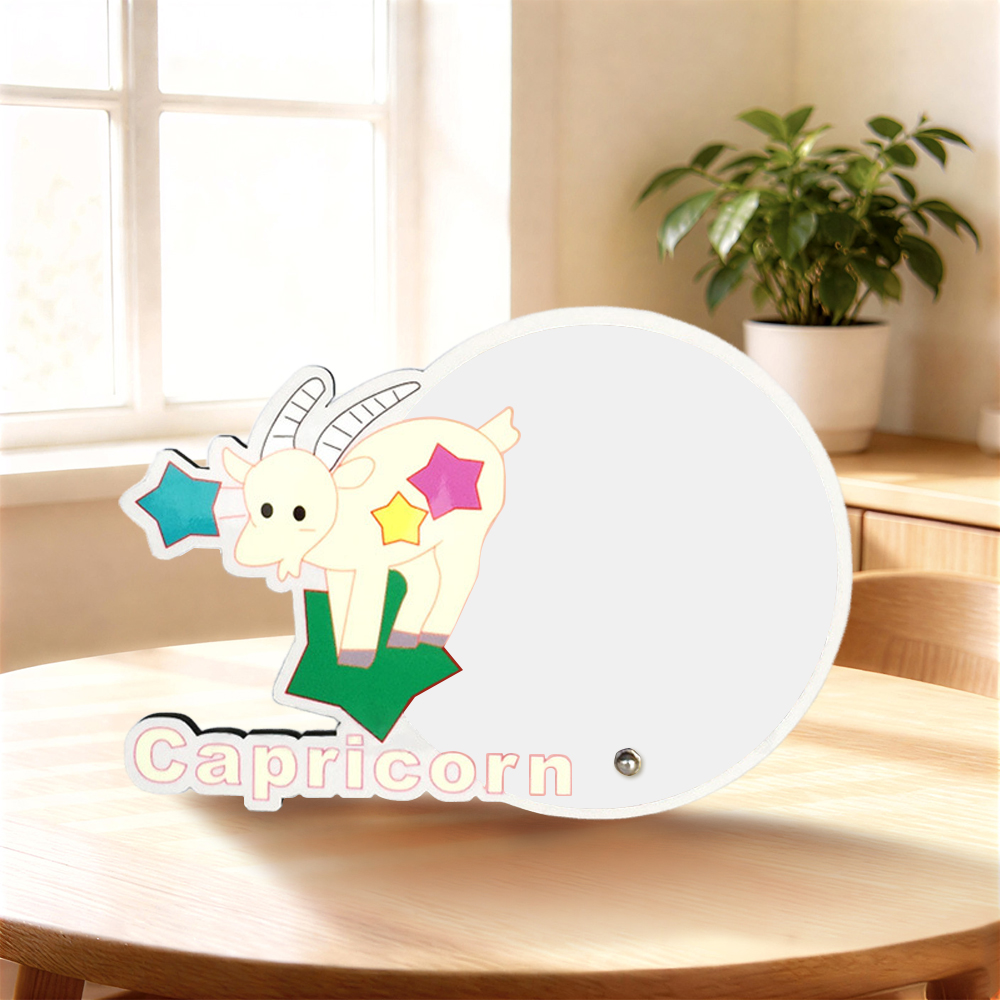 Sublimation Blank MDF Photo Frame – Creative Zodiac Series & Trendy Novelty Shapes, Fashion Personalized Picture Frame for Heat Transfer Printing