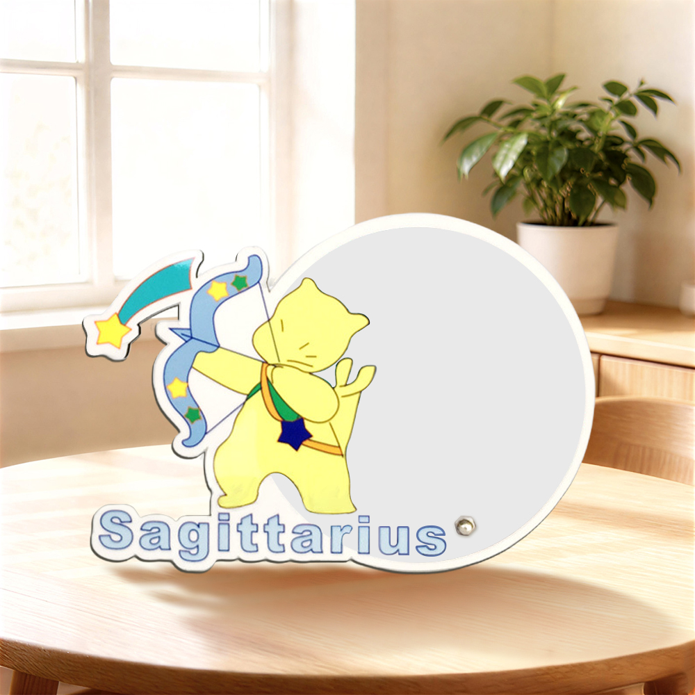 Sublimation Blank MDF Photo Frame – Creative Zodiac Series & Trendy Novelty Shapes, Fashion Personalized Picture Frame for Heat Transfer Printing