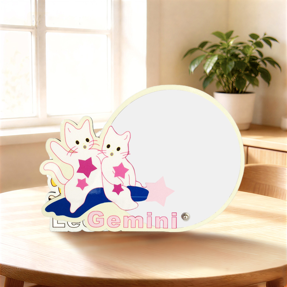 Sublimation Blank MDF Photo Frame – Creative Zodiac Series & Trendy Novelty Shapes, Fashion Personalized Picture Frame for Heat Transfer Printing