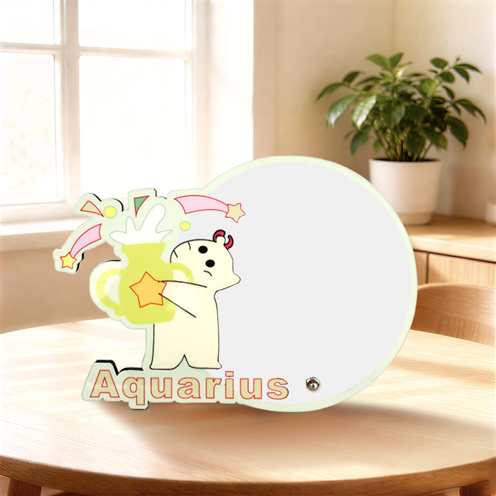Sublimation Blank MDF Photo Frame – Creative Zodiac Series & Trendy Novelty Shapes, Fashion Personalized Picture Frame for Heat Transfer Printing