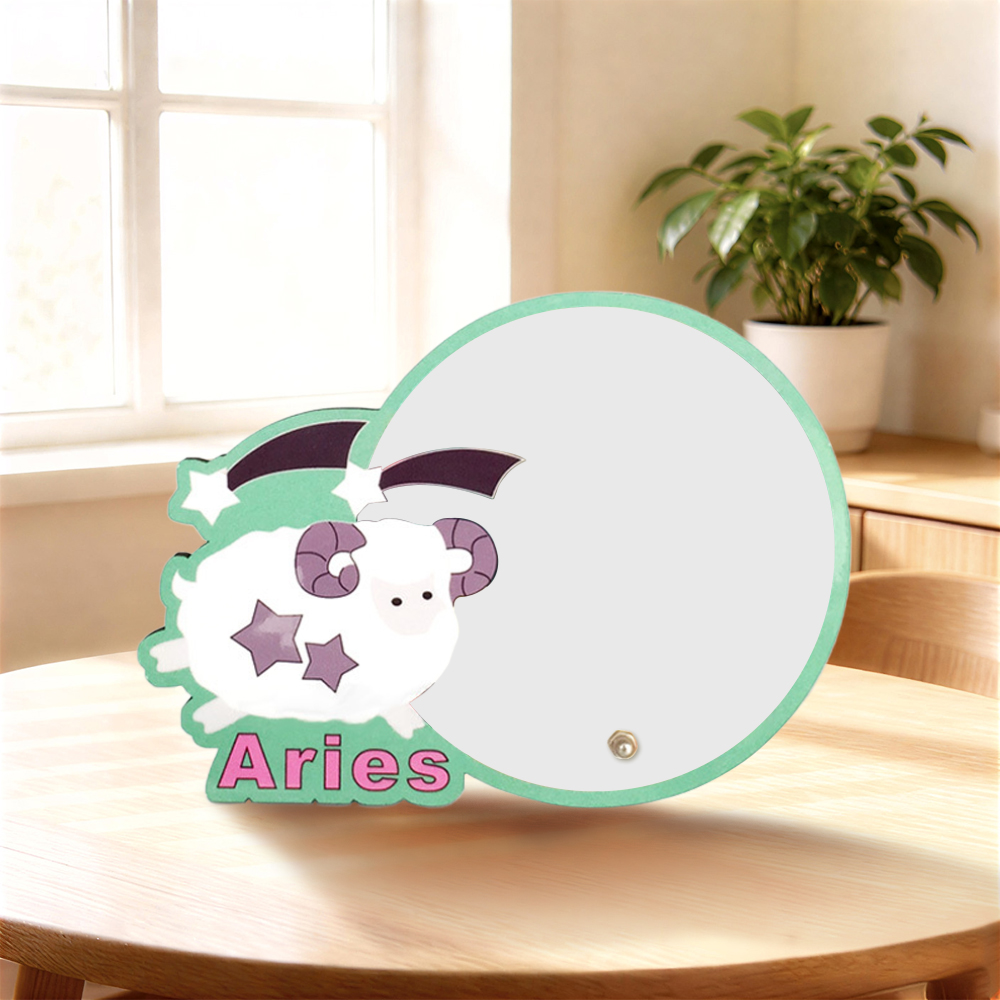 Sublimation Blank MDF Photo Frame – Creative Zodiac Series & Trendy Novelty Shapes, Fashion Personalized Picture Frame for Heat Transfer Printing