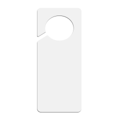 Sublimation Blank PET Plastic Door Hanger - Double-Sided Printable Custom Sign for Hotels, Home & Events