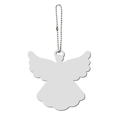 Sublimation Blank Angel Wings Car Pendant - Double-Sided Printable MDF Memorial Ornament for Custom Photo Printing