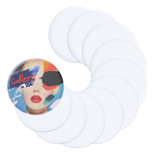 Sublimation Blank Acrylic Magnetic Fidget Toy - 360° Spinning Stress Relief & Fridge Magnet for Custom Printing