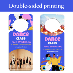 Sublimation Blank PET Plastic Door Hanger - Double-Sided Printable Custom Sign for Hotels, Home & Events