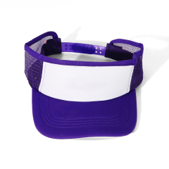Sublimation Blank Mesh Sun Visor Hat - Adjustable Breathable Sun Cap for Custom Heat Transfer Printing 9 colors to choose