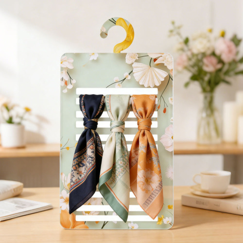 Sublimation Blank Acrylic Scarf & Tie Hanger - Customizable Organizer for Closet & Tabletop Display