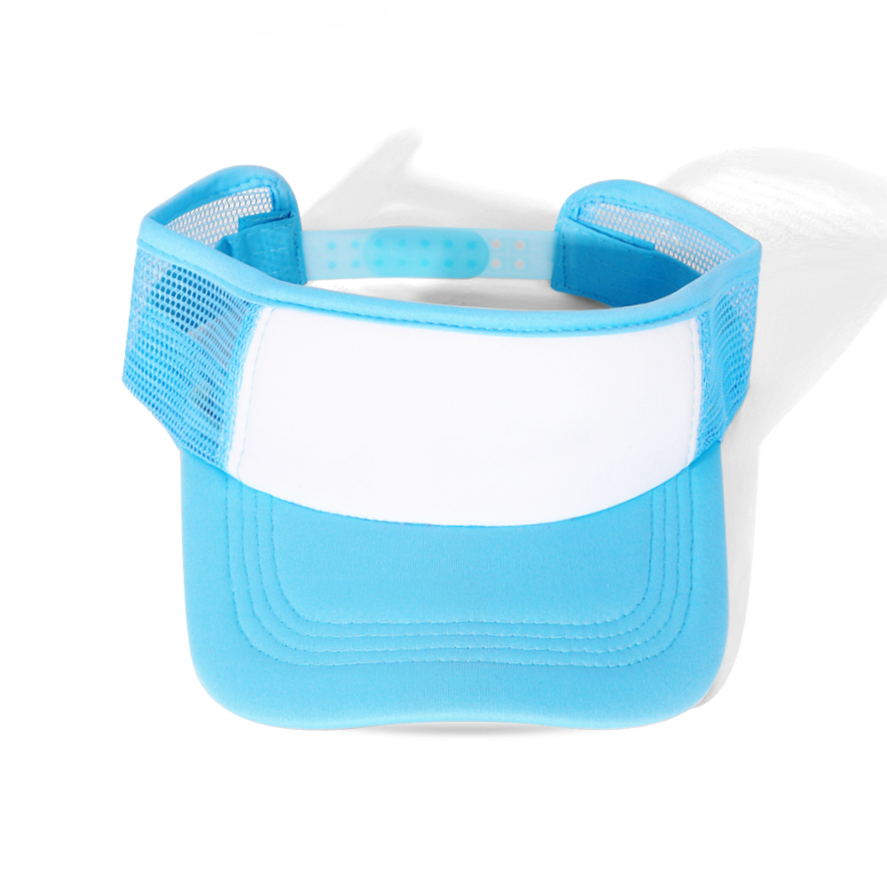 Sublimation Blank Mesh Sun Visor Hat - Adjustable Breathable Sun Cap for Custom Heat Transfer Printing 9 colors to choose