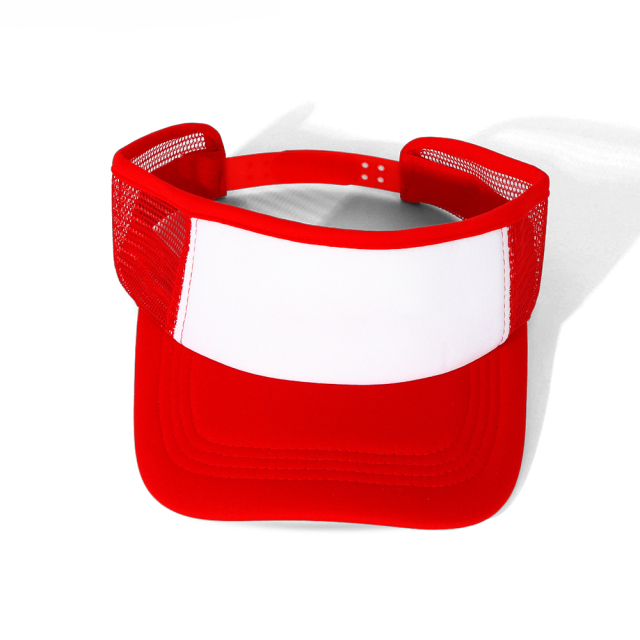 Sublimation Blank Mesh Sun Visor Hat - Adjustable Breathable Sun Cap for Custom Heat Transfer Printing 9 colors to choose