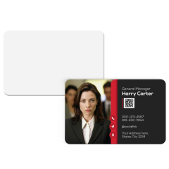 Sublimation Blank Thick PET Business Cards - Double-Sided Printable Waterproof Custom Cards for Professional Branding