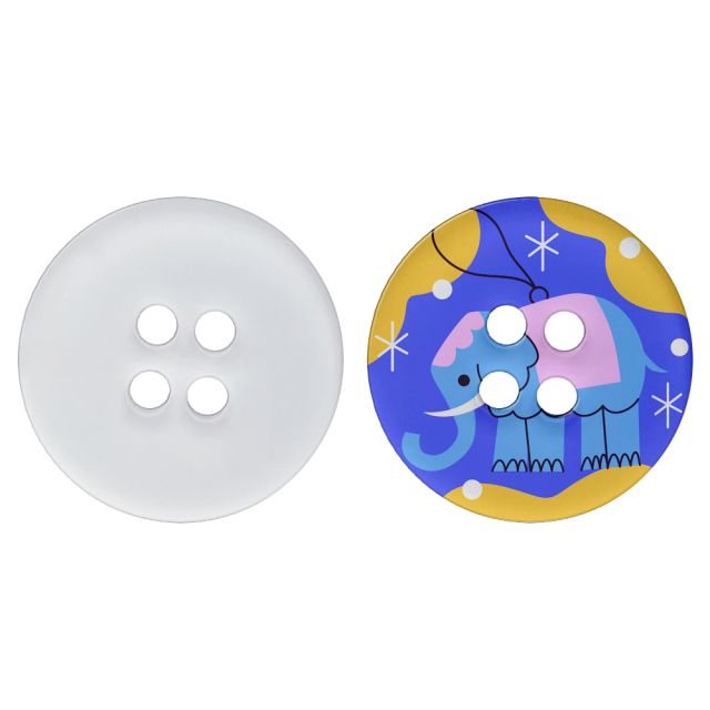Sublimation Blank Acrylic Button Charms - Customizable Round Button Pendants for DIY Crafts & Gift Decor