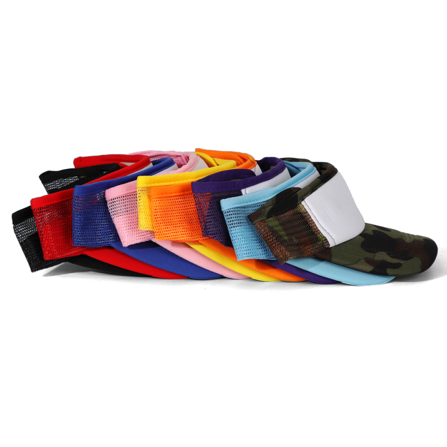 Sublimation Blank Mesh Sun Visor Hat - Adjustable Breathable Sun Cap for Custom Heat Transfer Printing 9 colors to choose