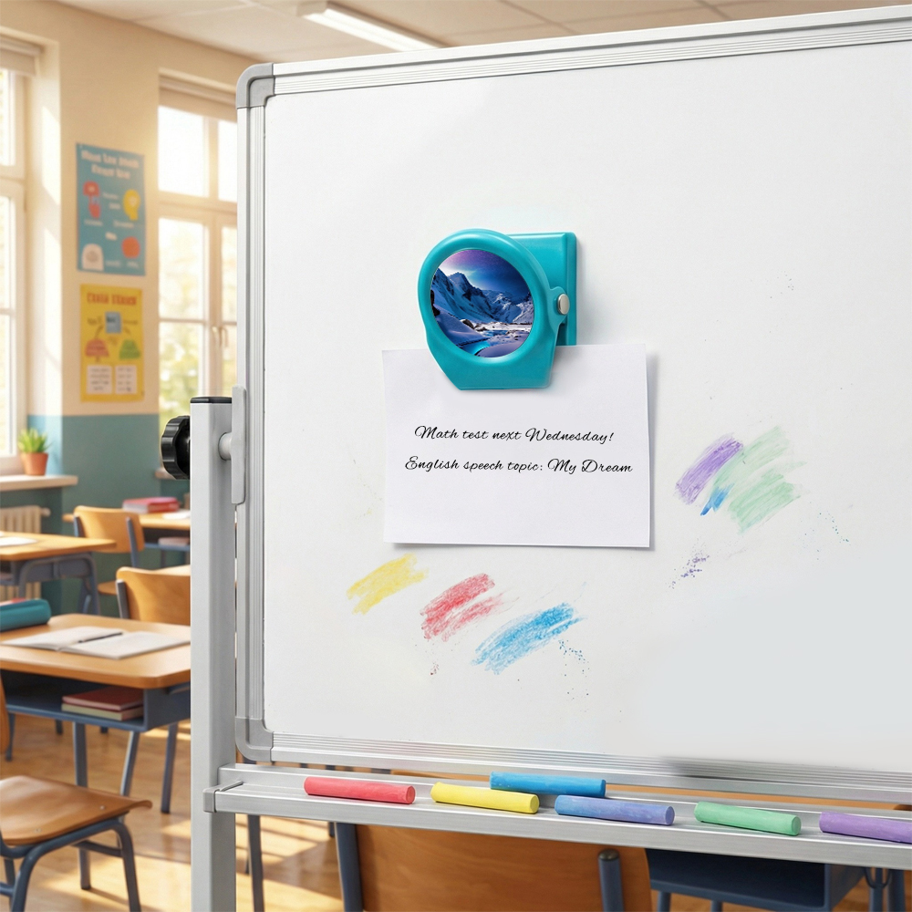 Sublimation Blank Zinc Alloy Magnetic Clip - Customizable Fridge Magnet & Whiteboard Clip for Heat Transfer Printing