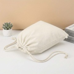 Sublimation Blank Cotton Linen Drawstring Bag - Double-Sided Printable 30x40cm Gym & Travel Sack for Custom Heat Transfer