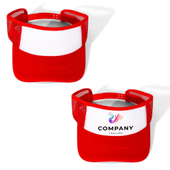 Sublimation Blank Mesh Sun Visor Hat - Adjustable Breathable Sun Cap for Custom Heat Transfer Printing 9 colors to choose