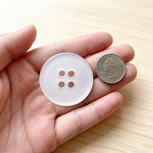 Sublimation Blank Acrylic Button Charms - Customizable Round Button Pendants for DIY Crafts & Gift Decor