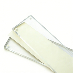 Sublimation Blank Acrylic Magnetic Desk Name Plate - Premium Clear Display Sign for Custom Office & Event Identification