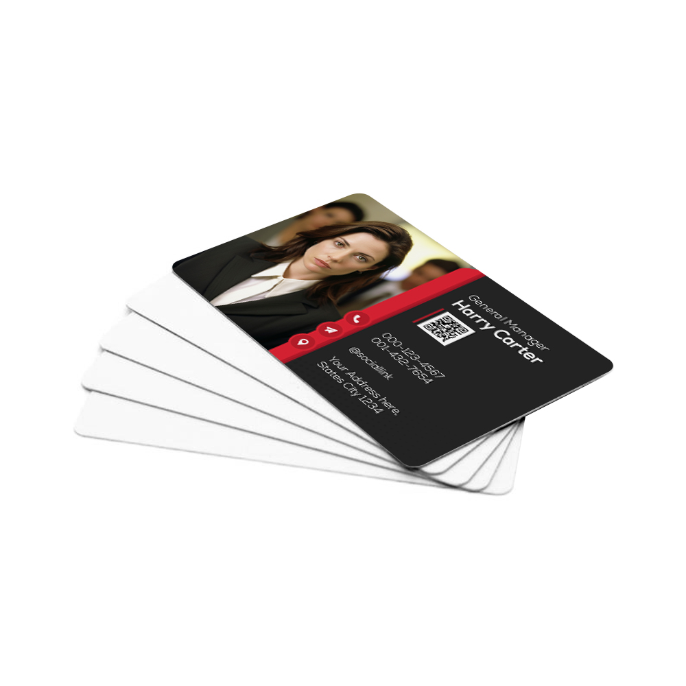 Sublimation Blank Thick PET Business Cards - Double-Sided Printable Waterproof Custom Cards for Professional Branding
