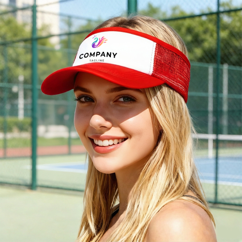 Sublimation Blank Mesh Sun Visor Hat - Adjustable Breathable Sun Cap for Custom Heat Transfer Printing 9 colors to choose