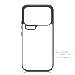 For Xiaomi 17 Series DIY Printable Sublimation Phone Case Anti-Shock Side 2D TPU Phone Shell With Aluminum Sheet for Xiaomi MI 17, 17 Pro, 17 Pro Max, 17 Ultra