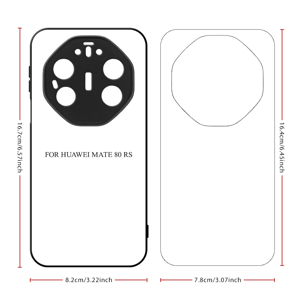 For Huawei Nova 15, Nova 15 Pro, Nova 15 Ultra, Mate 80 RS, Honor 400 Pro 5G, Honor X70I 5G Sublimation Blank Rubber 2D TPU Phone Case Cover Smooth Side