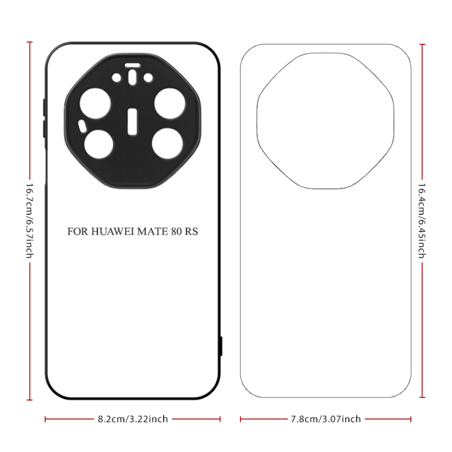 For Huawei Nova 15, Nova 15 Pro, Nova 15 Ultra, Mate 80 RS, Honor 400 Pro 5G, Honor X70I 5G Sublimation Blank Rubber 2D TPU Phone Case Cover