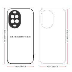 For Huawei Nova 15, Nova 15 Pro, Nova 15 Ultra, Mate 80 RS, Honor 400 Pro 5G, Honor X70I 5G Sublimation Blank Rubber 2D TPU Phone Case Cover