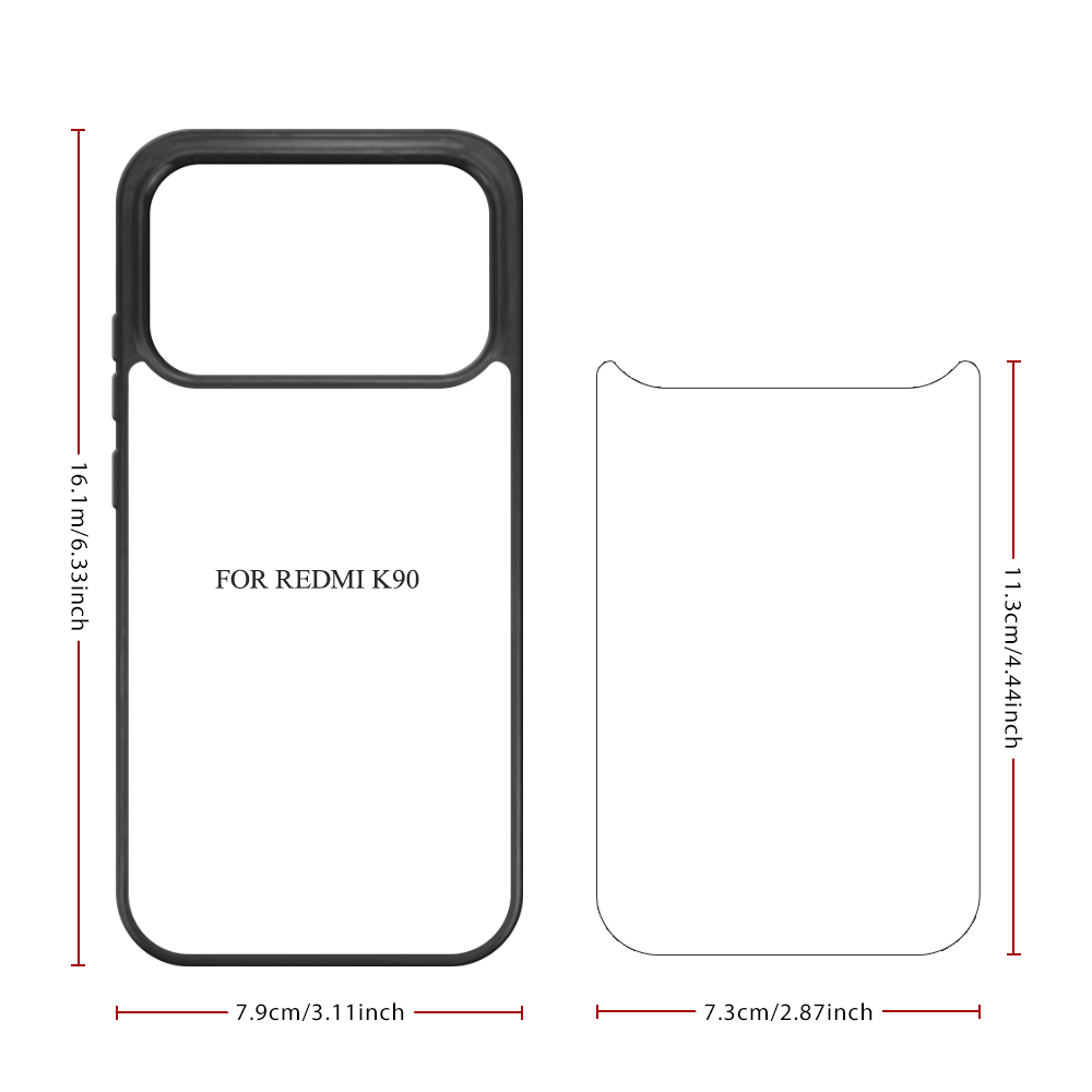 For Xiaomi 17 Series DIY Printable Sublimation Phone Case Anti-Shock Side 2D TPU Phone Shell With Aluminum Sheet for Xiaomi MI 17, 17 Pro, 17 Pro Max, 17 Ultra