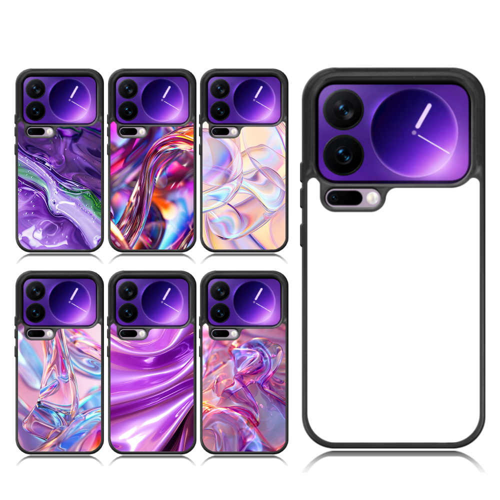 For Xiaomi 17 Series DIY Printable Sublimation Phone Case Anti-Shock Side 2D TPU Phone Shell With Aluminum Sheet for Xiaomi MI 17, 17 Pro, 17 Pro Max, 17 Ultra