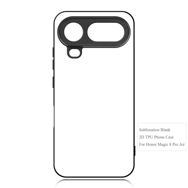 For Honor Magic 8 Series Sublimation Blank 2D TPU Phone Case With Aluminum Insert for Magic 8 Pro Air, Magic 8 RSR, Power 2