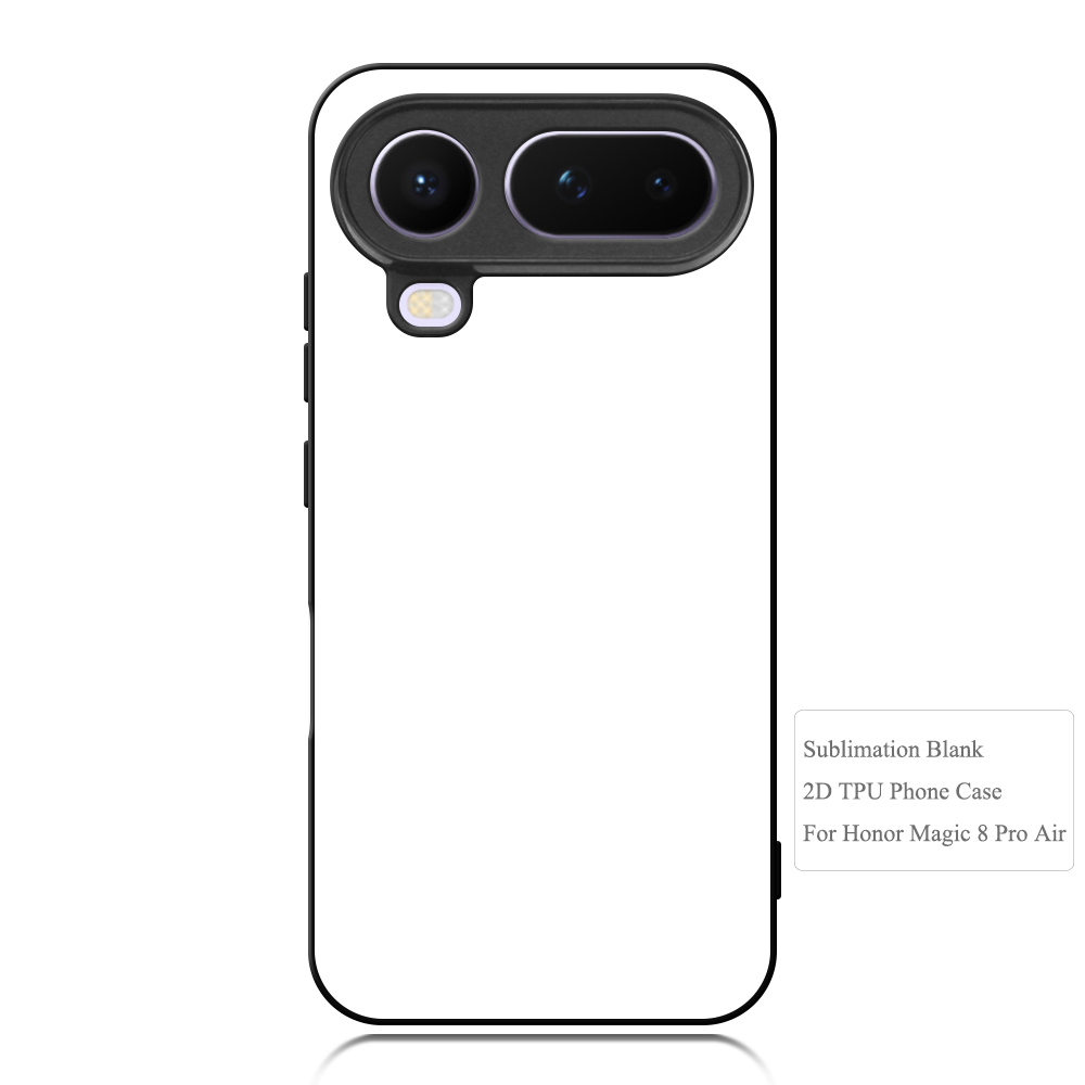 For Honor Magic 8 Series Sublimation Blank 2D TPU Phone Case With Aluminum Insert for Magic 8 Pro Air, Magic 8 RSR, Power 2