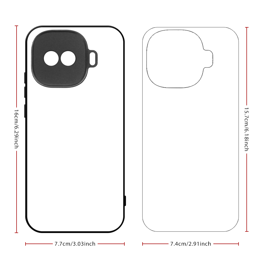 New Arrival Sublimation Blank Rubber 2D TPU Phone Case Heat Transfer Phone Cover for Vivo IQOO Z11 Turbo