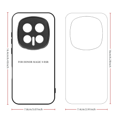 For Honor Magic 8 Series Sublimation Blank 2D TPU Phone Case With Aluminum Insert for Magic 8 Pro Air, Magic 8 RSR, Power 2