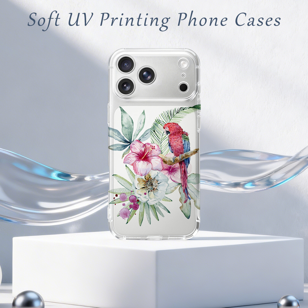 UV Printable Phone Case for iPhone 17,16,15,14,13 Series Transparent Soft TPU Phone Case