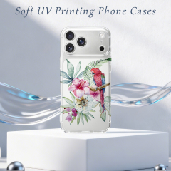 UV Printable Phone Case for iPhone 17,16,15,14,13 Series Transparent Soft TPU Phone Case
