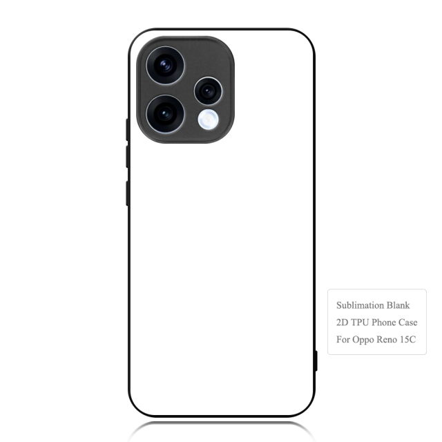 Sublimation 2D TPU Phone Case for OPPO Reno 15 Series DIY Shell with Aluminum Sheet for Reno 15C